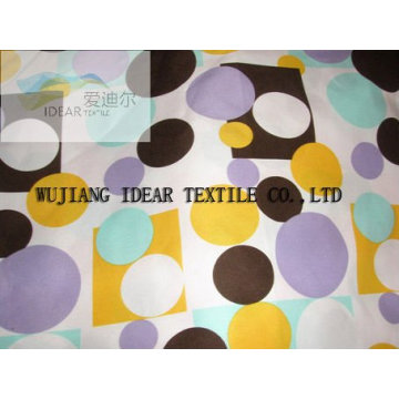 Printed Polyester Micro Twill Peach Skin Fabric For Home Textile